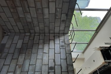 New reinforcement block wall, fire rated 3 hours, 2