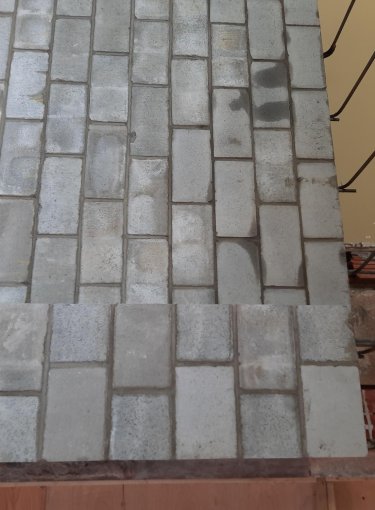 New reinforcement block wall, fire rated 3 hours, 1